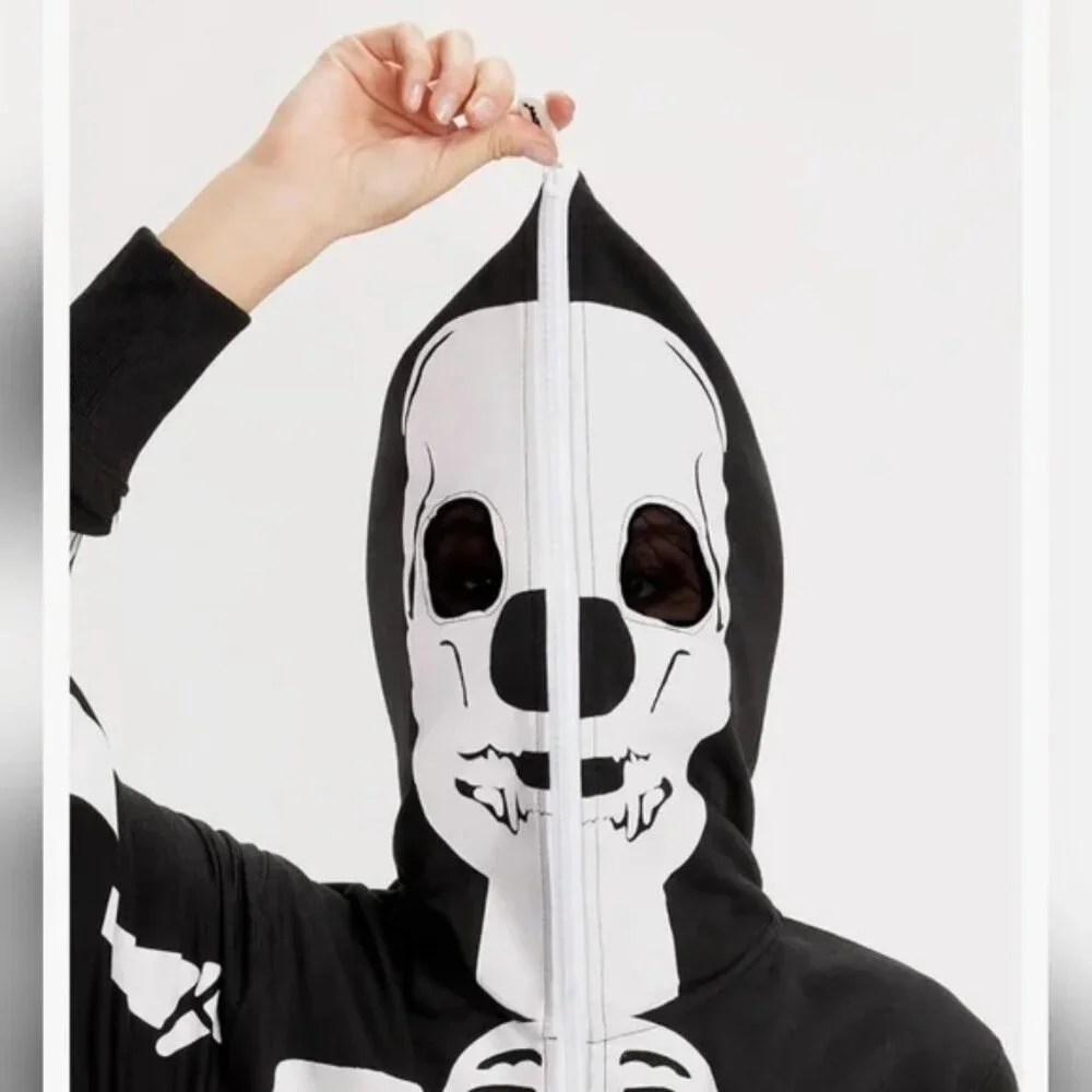 NWT Skeleton Zip Up Onsie. Day Of The Dead - Picture 7 of 8